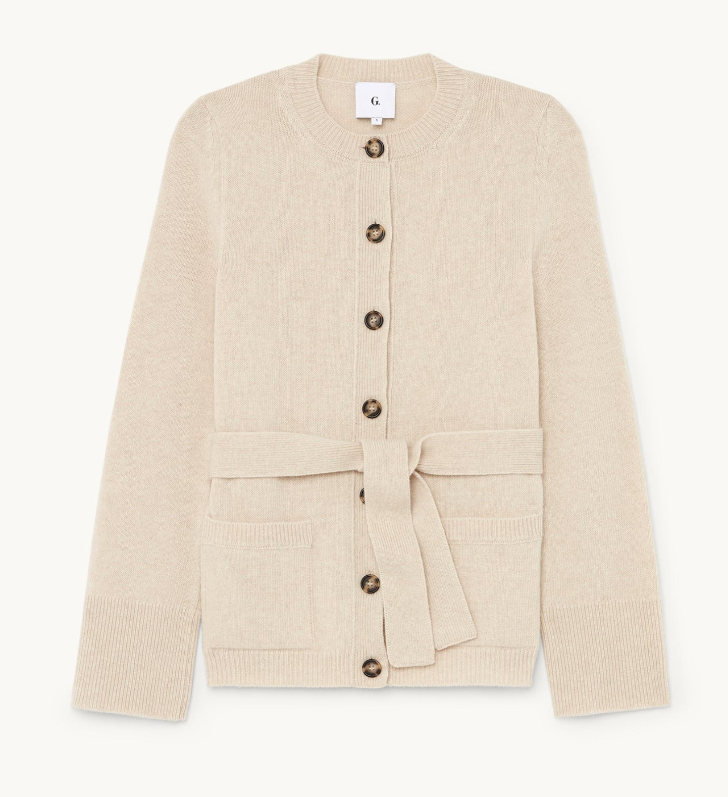 G Goop The Slim Belted Cardigan size M