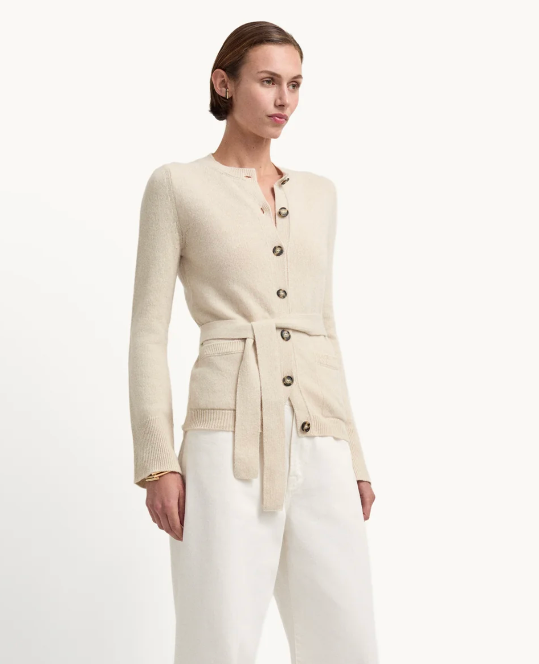 G Goop The Slim Belted Cardigan size M