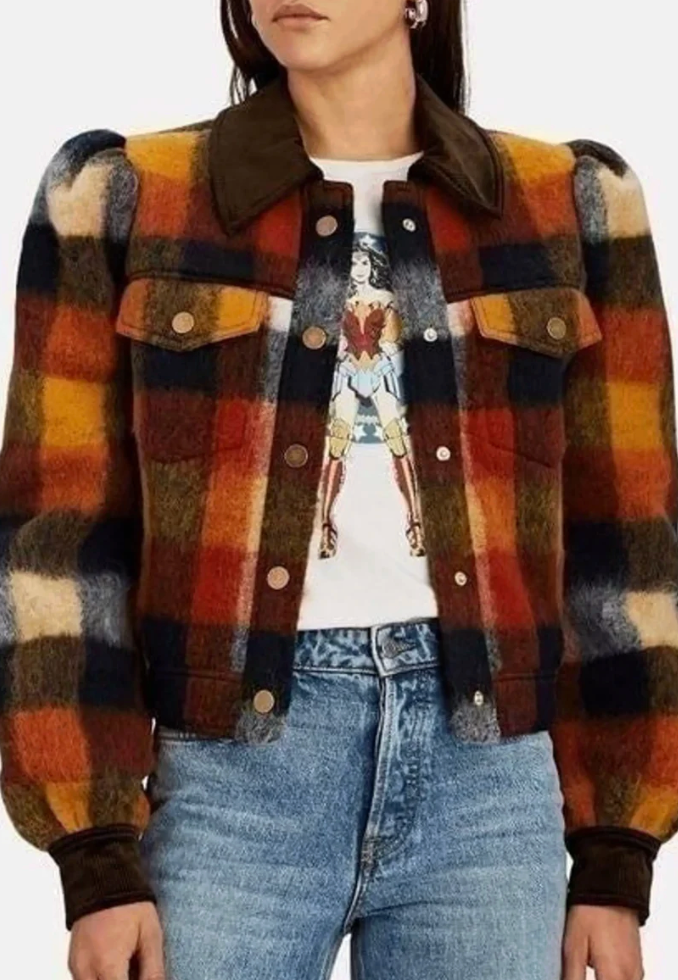 Veronica Beard Piana Plaid Jacket size 10