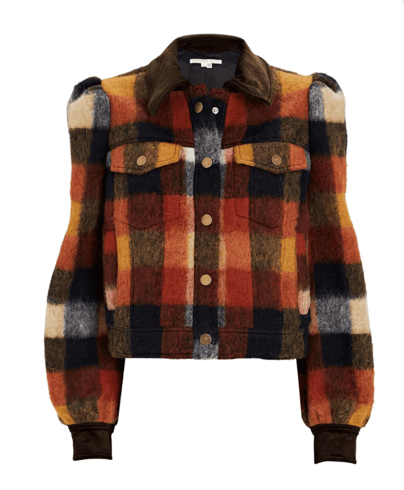 Veronica Beard Piana Plaid Jacket size 10