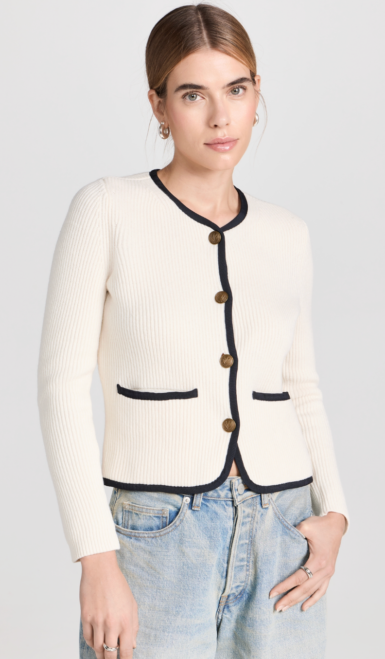 Rag and Bone Nancy Cardigan in Ivory size XS