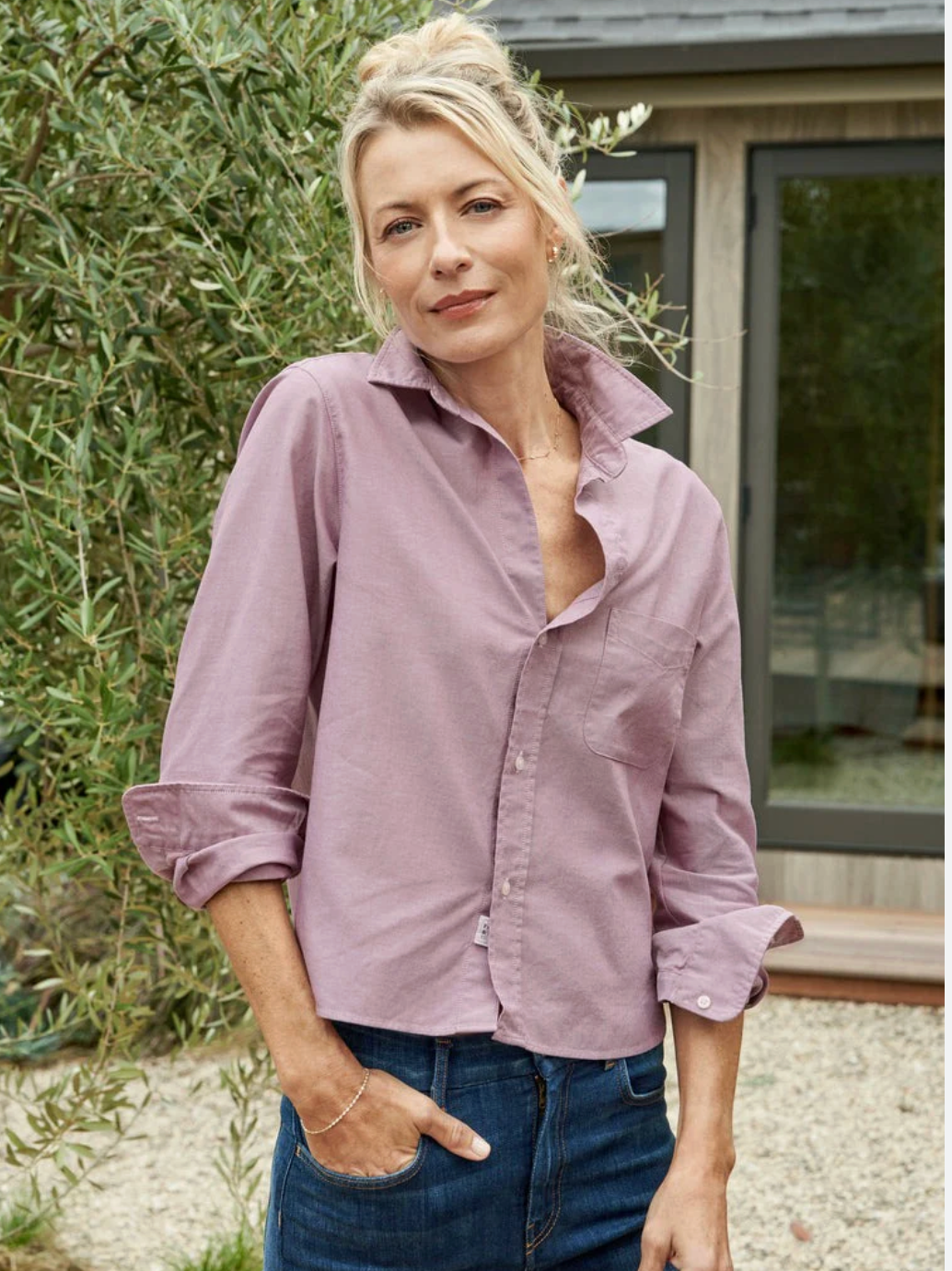 Frank and Eileen Silvio Untuckable Button Up Shirt size XL