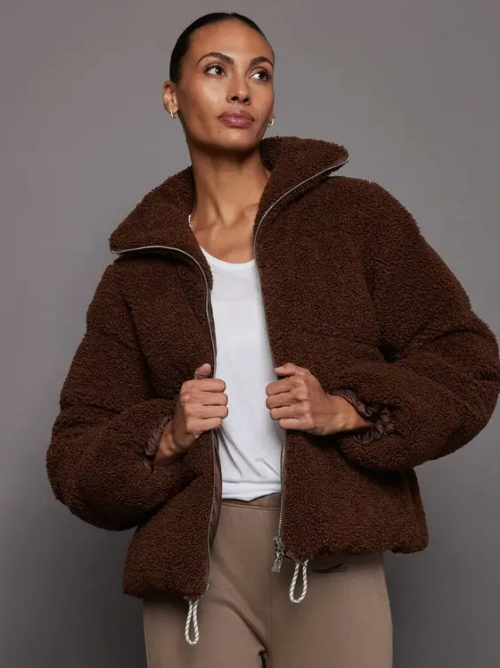 Varley Wilkins Sherpa Puffer Jacket size XS