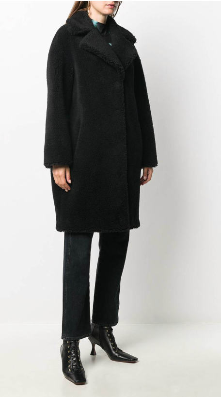 Stand Studio Camille Cocoon Teddy Coat size 34 US 2