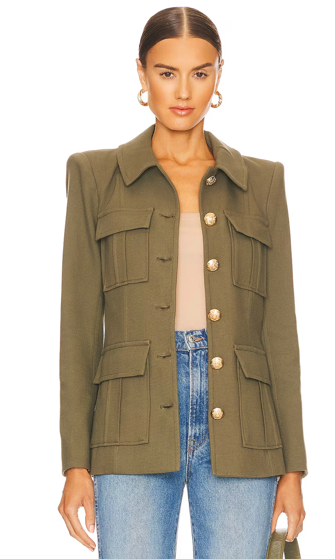 Veronica Beard Lambert Dickey Coat in Army Green size 8