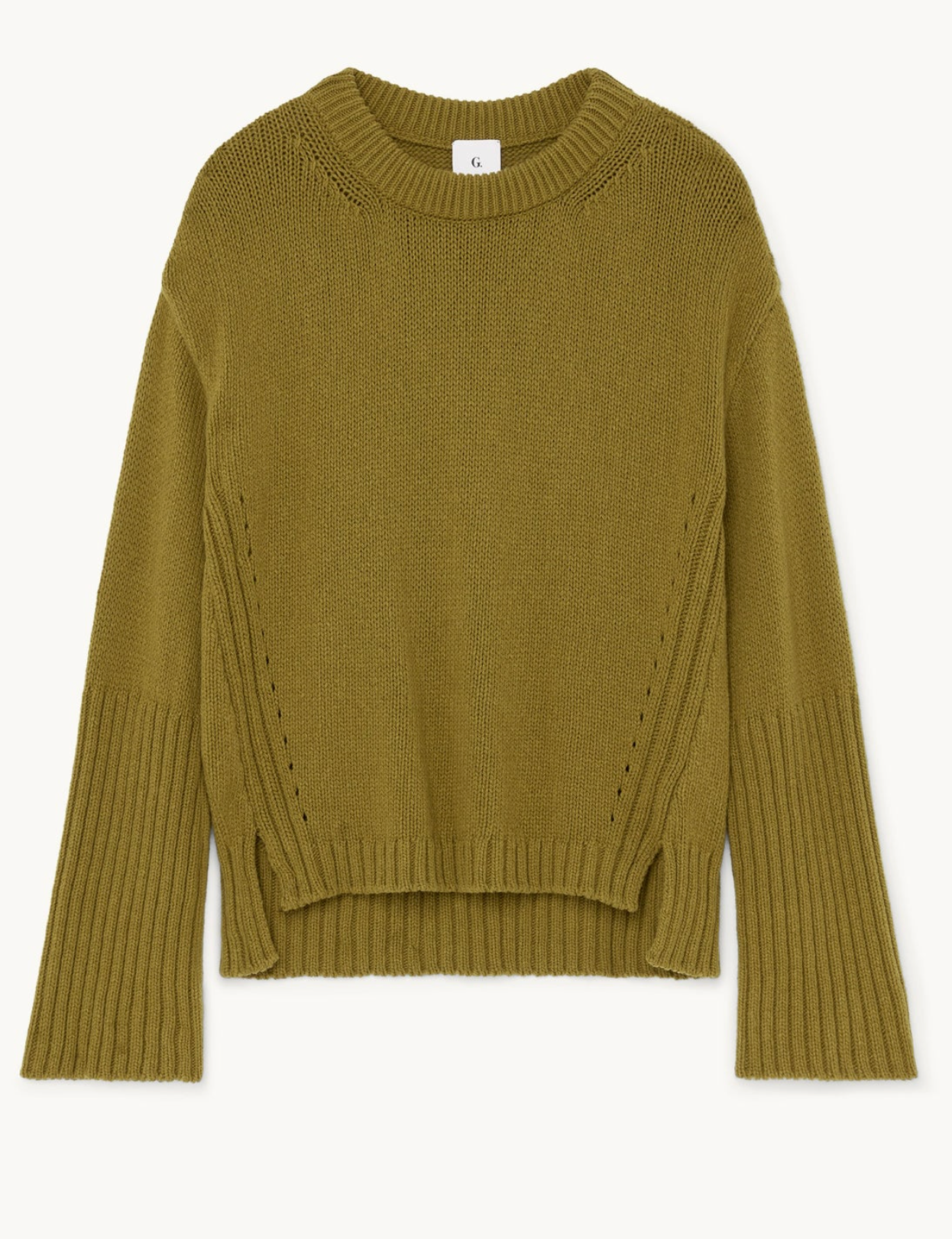 Goop Gwyn The Long-Cuff Crew Sweater size M