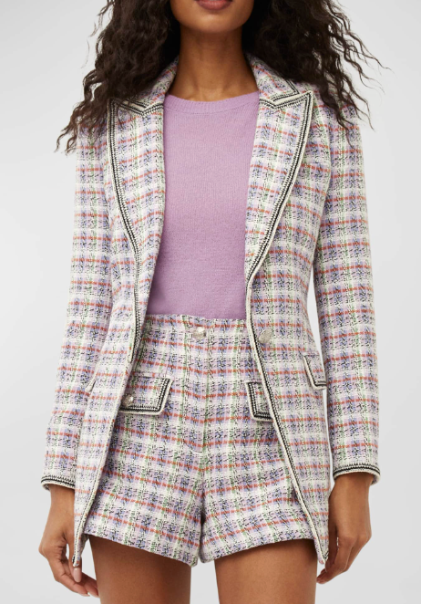 Veronica Beard Etney Tweed Dickey Jacket size 8