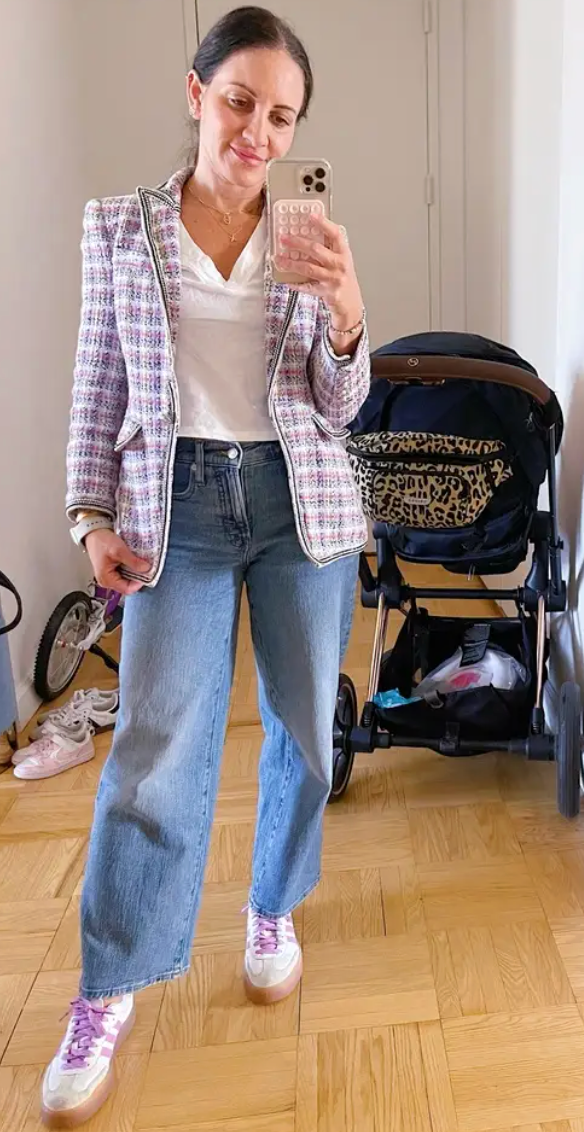 Veronica Beard Etney Tweed Dickey Jacket size 8