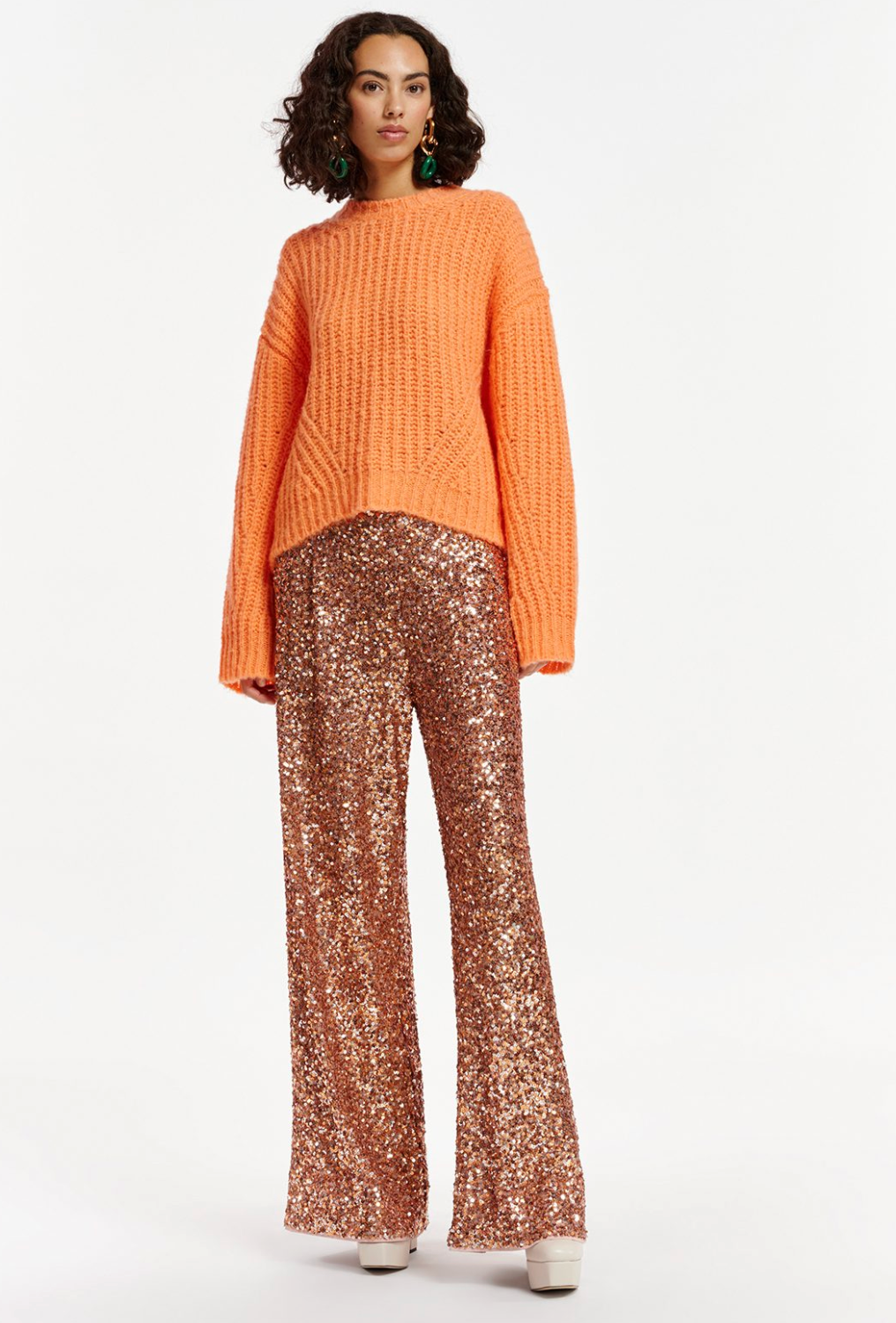Esentiel Antwerp Entry Sequin Pants – Tiger Blossom size 36 - US