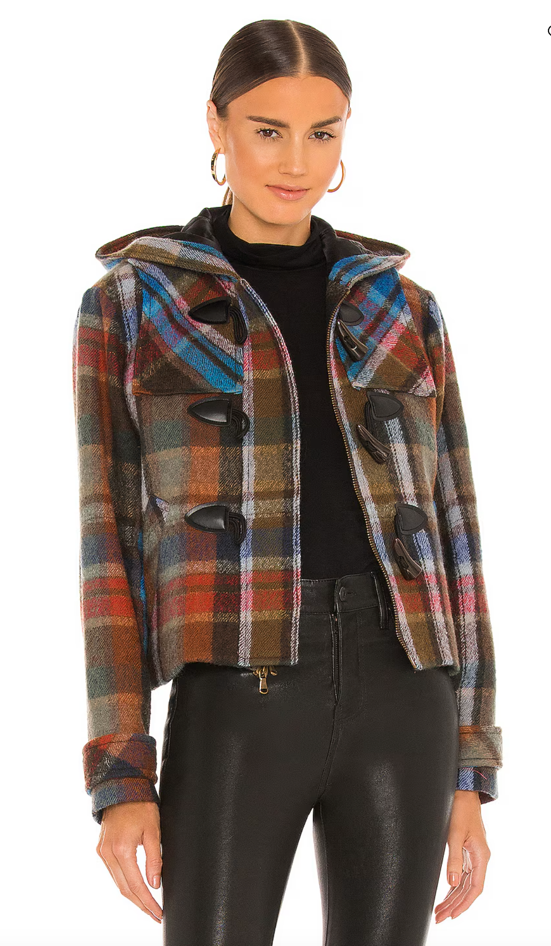 Veronica Beard Ianna Duffel Plaid Coat size 4