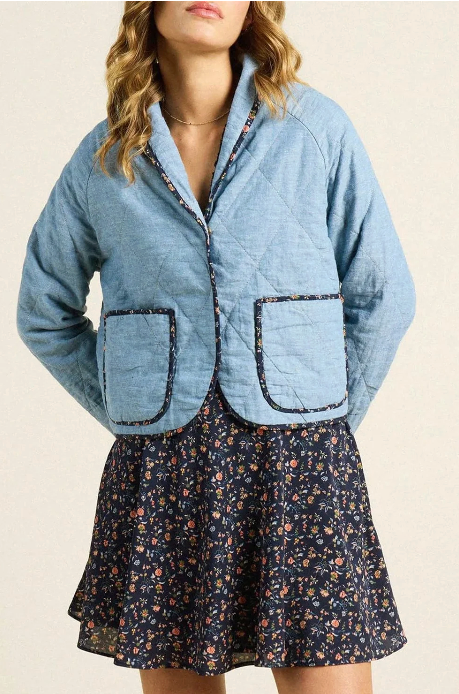 Trovata Birds of Paradis August Jacket - Vintage Indigo size XS