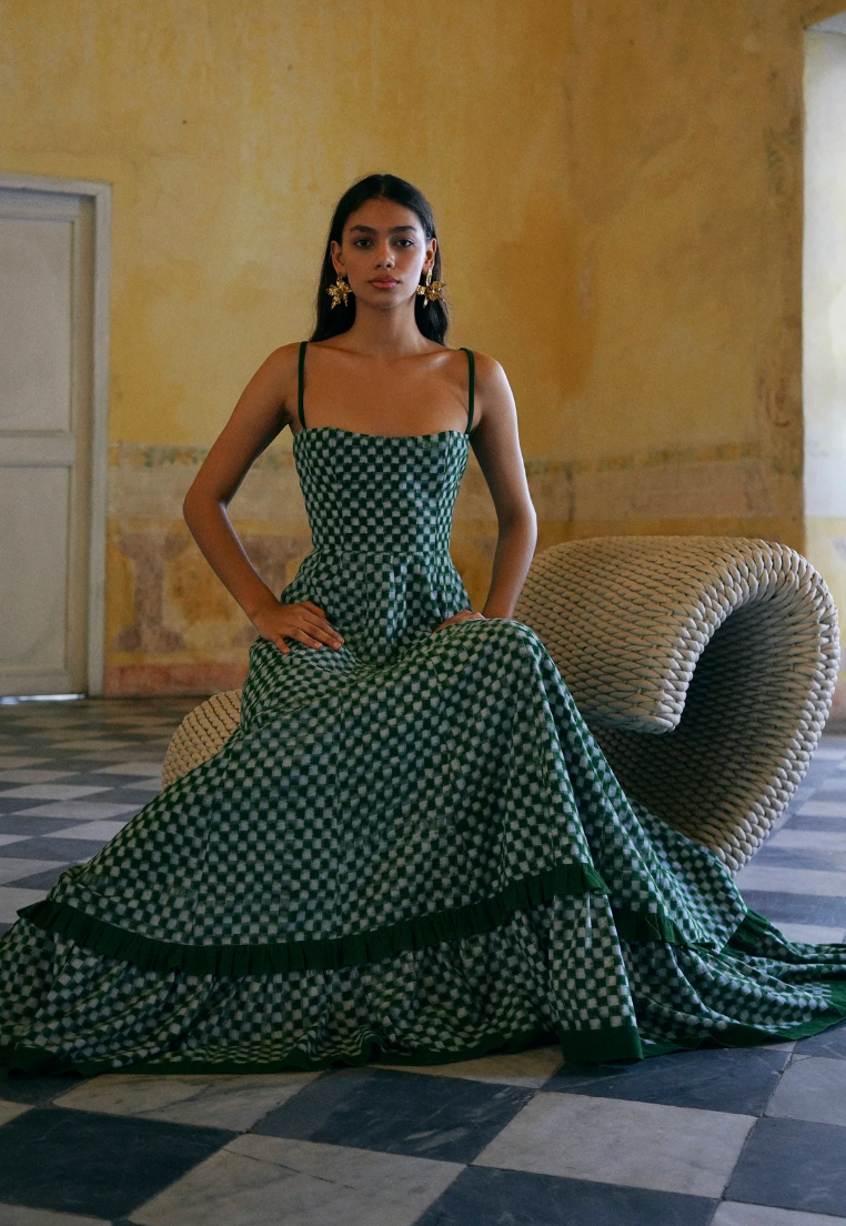 De Castro Checkered Dress size S