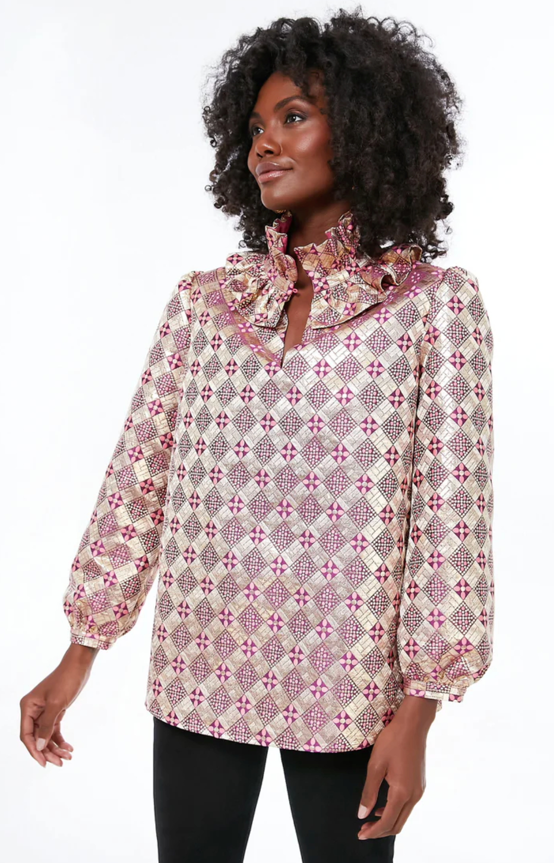 Tuckernuck Champagne Dreams Bouvier Blouse size XL