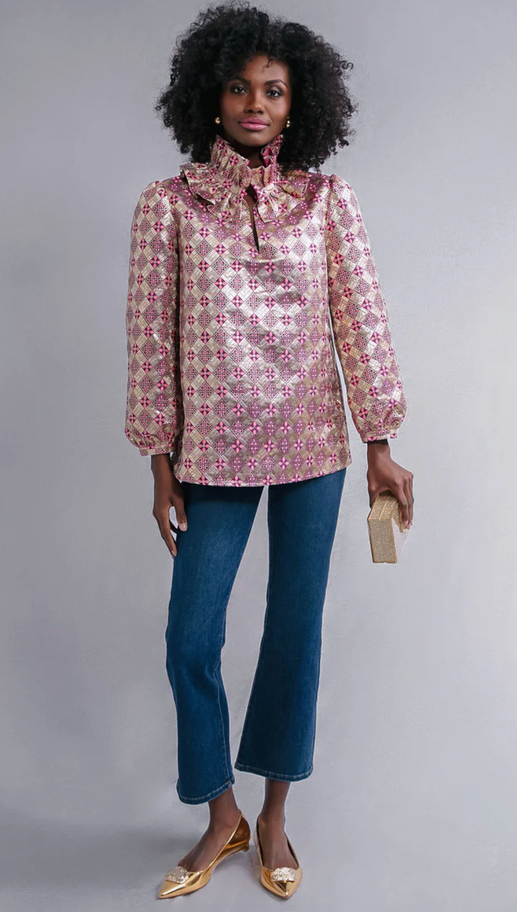 Tuckernuck Champagne Dreams Bouvier Blouse size XL