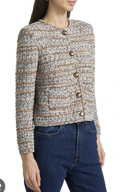 Ba&sh Guspa Short Knit Cardigan size S