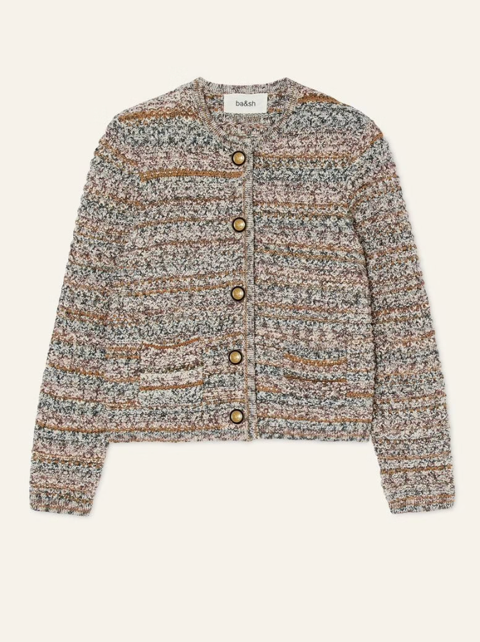 Ba&sh Guspa Short Knit Cardigan size S