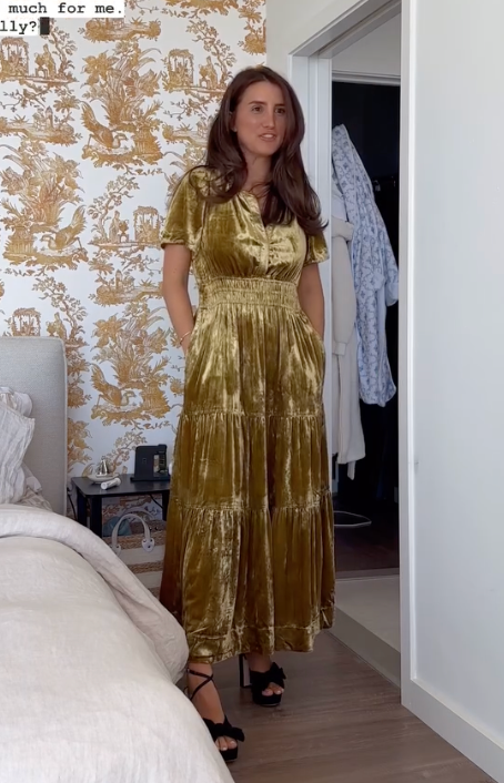 Anthropologie Velvet Somerset Dress size XS