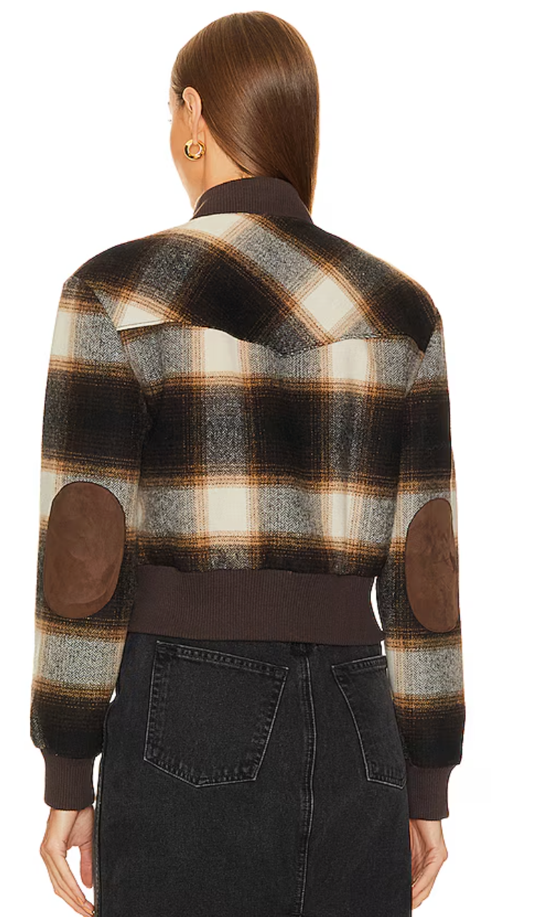 Veronica Beard Stanley Bomber Plaid Jacket size 10