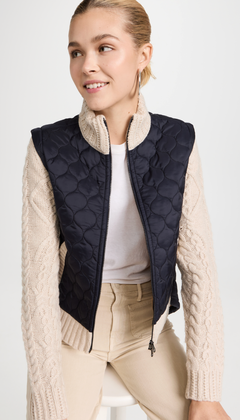 Veronica Beard Patra Mixed Media Quilted Jacket size S