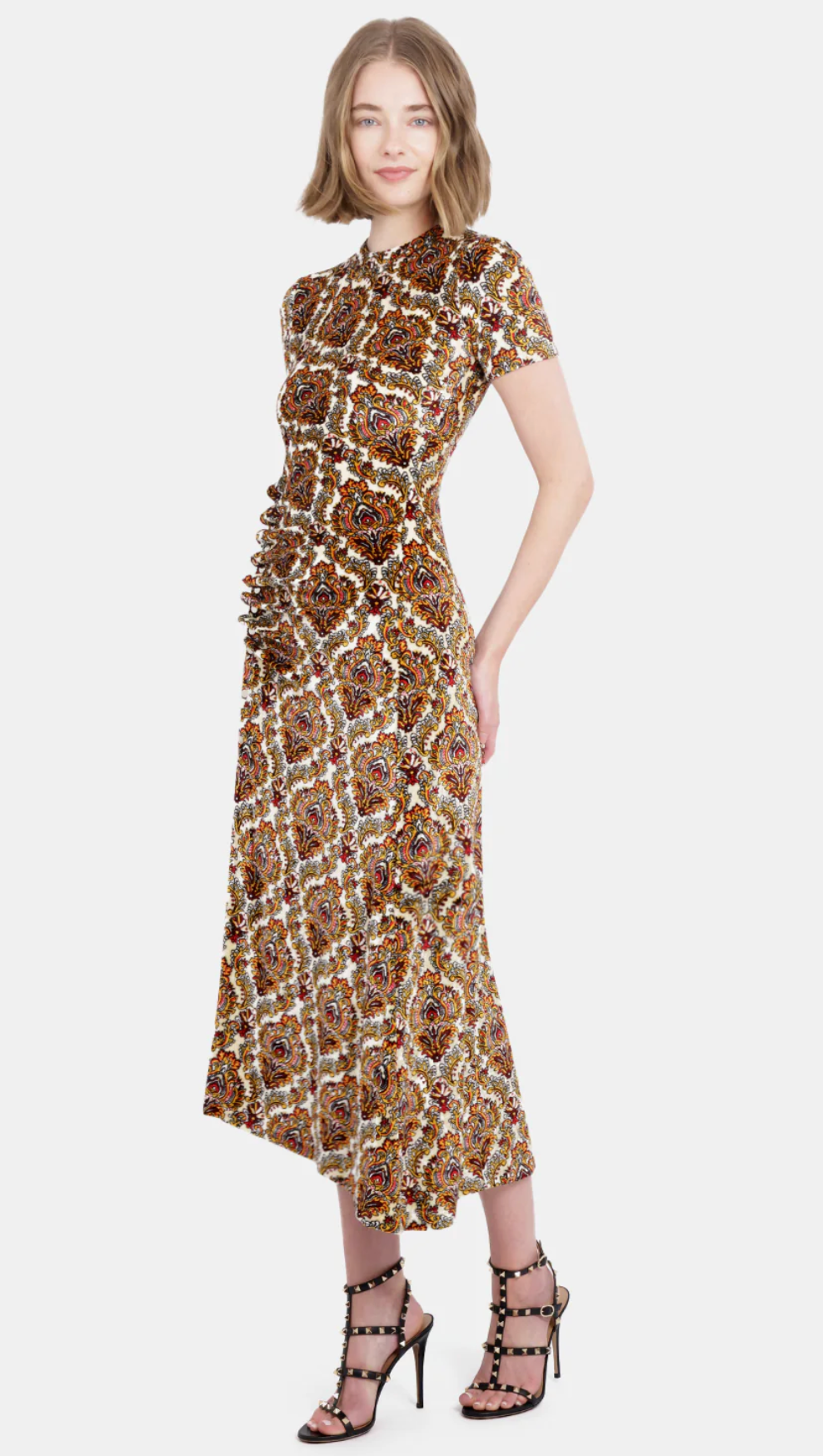 Rabanne Robe Midi Dress in Cachemire size US 8