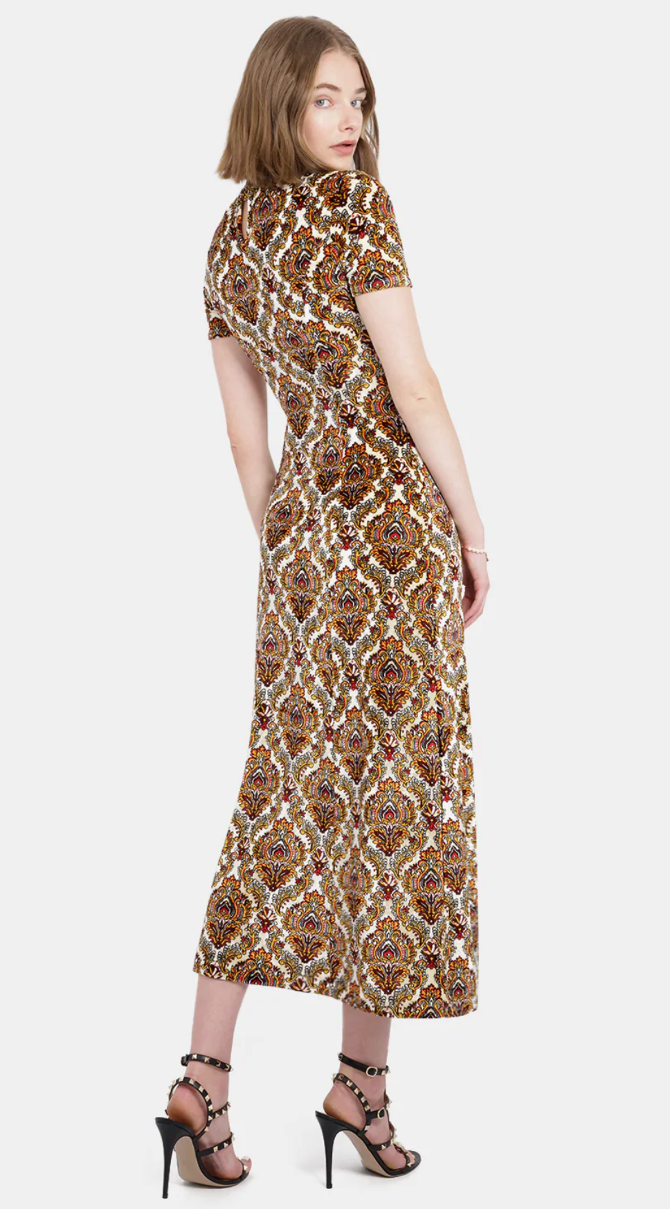 Rabanne Robe Midi Dress in Cachemire size US 8