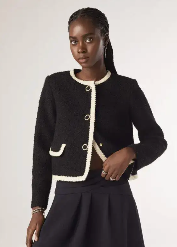 Ba&sh Fedji Tweed Jacket size XS