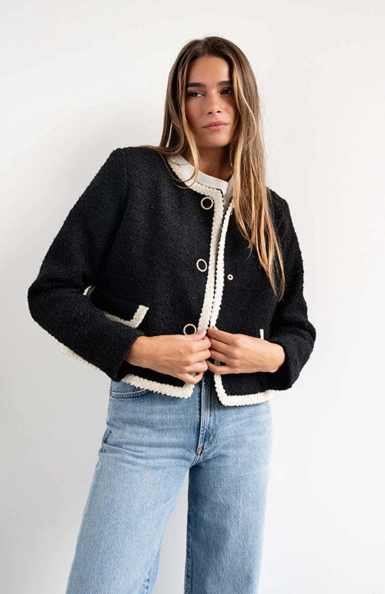 Ba&sh Fedji Tweed Jacket size XS