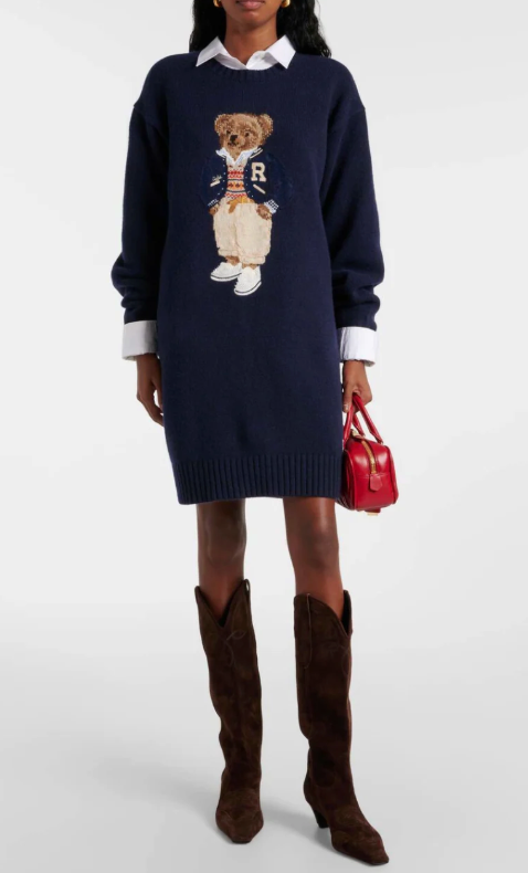 Polo Ralph Lauren Bear Sweater Dress size M