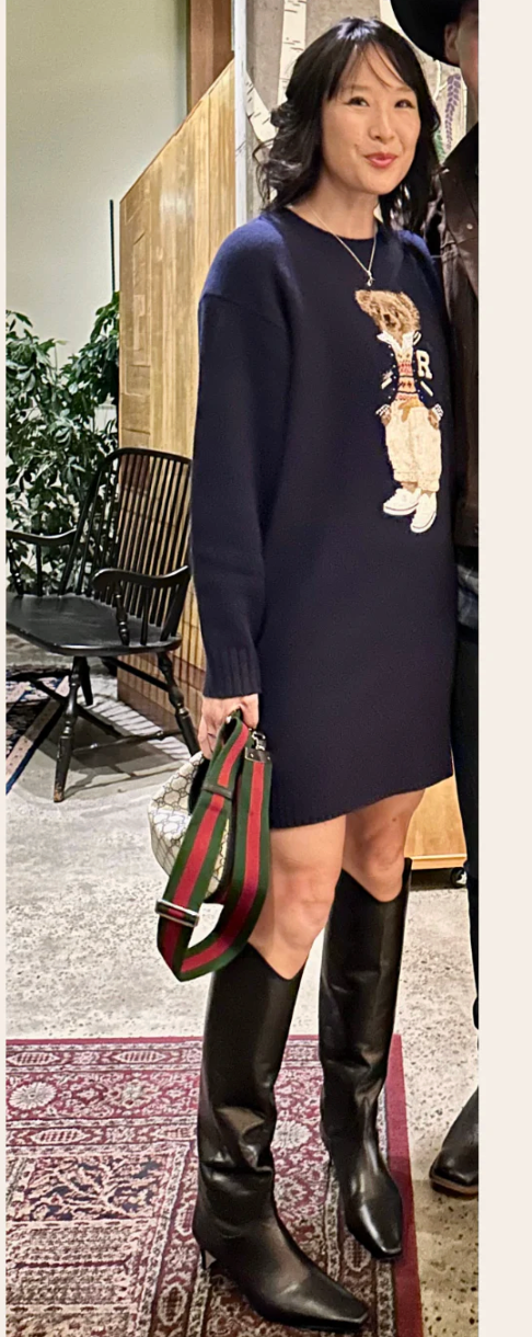 Polo Ralph Lauren Bear Sweater Dress size M