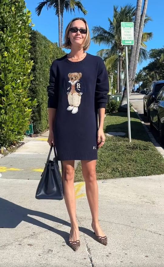 Polo Ralph Lauren Bear Sweater Dress size M