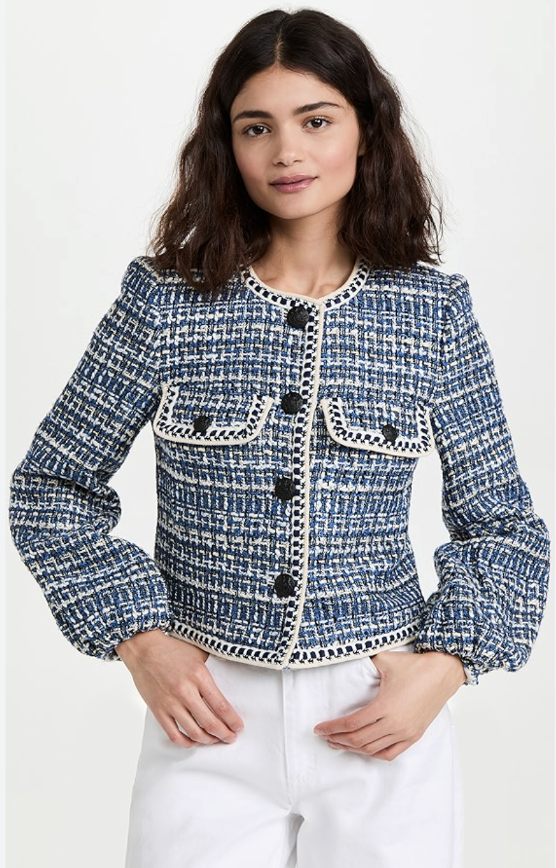 Veronica Beard Brim Tweed Jacket size 10