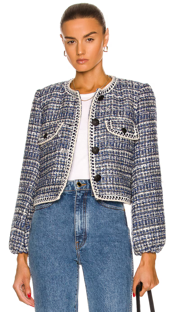 Veronica Beard Brim Tweed Jacket size 10