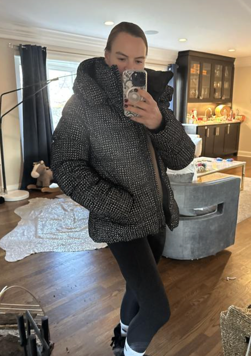 Mackage Madalyn Flocked Medium Down Coat Puffer Jacket size XL