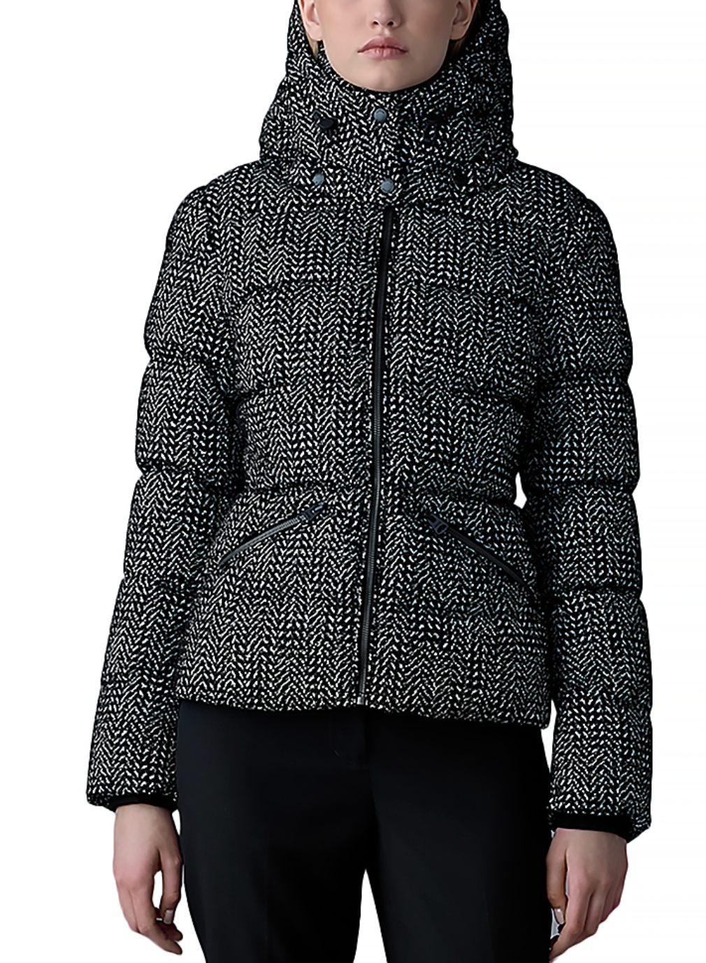 Mackage Madalyn Flocked Medium Down Coat Puffer Jacket size XL