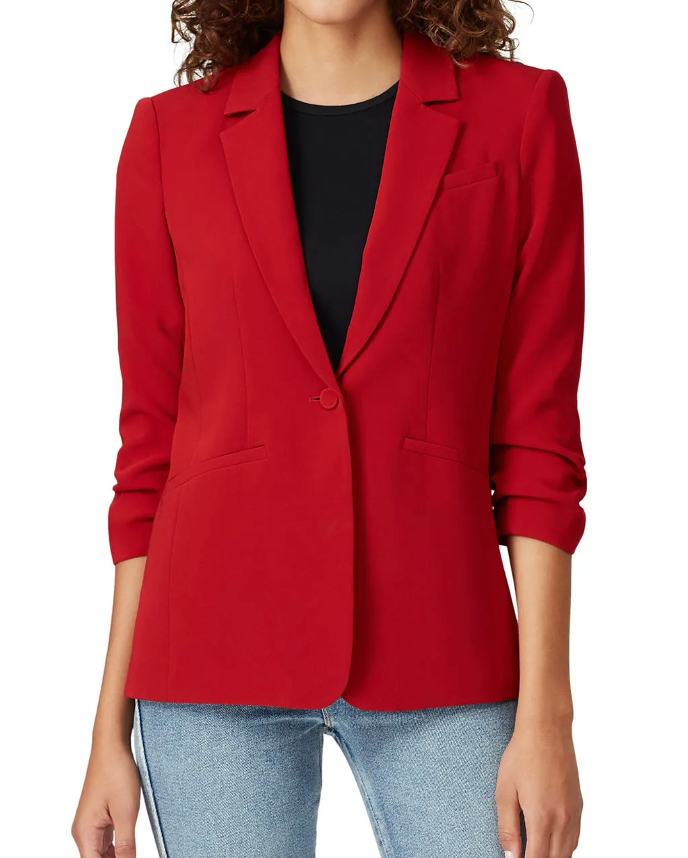Cinq a Sept Khloe Ruched Sleeve Blazer size 10