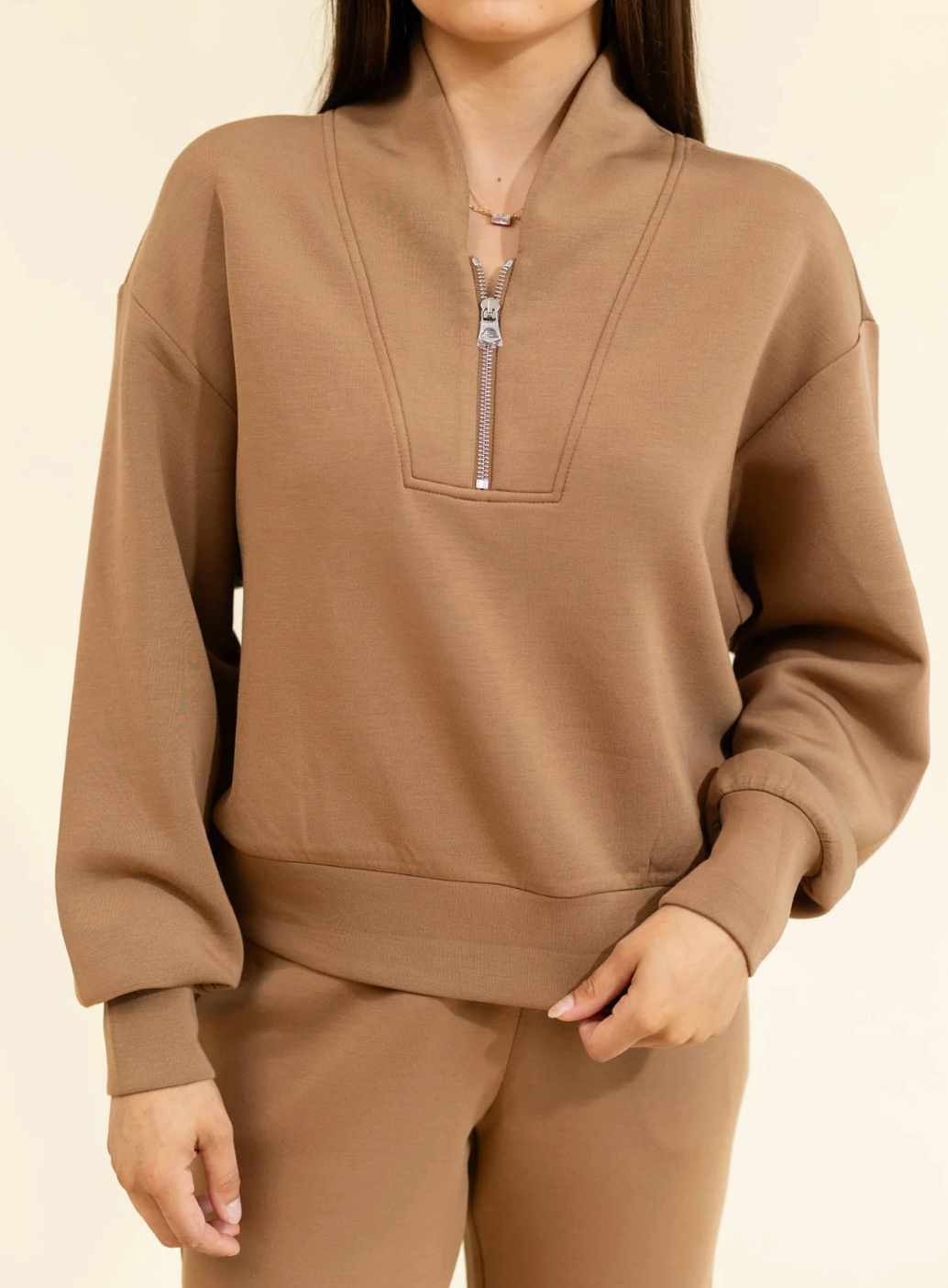 Varley Davidson Sweat Quarter Zip Sweatshirt size XS