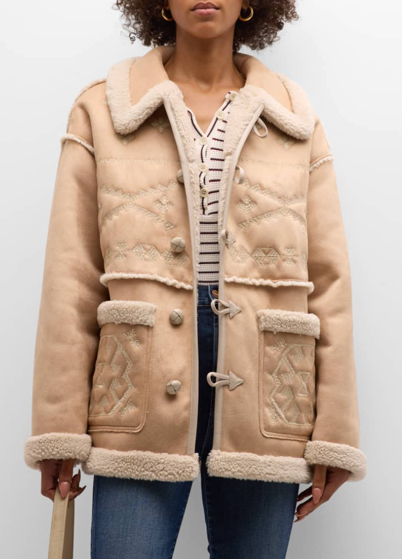 Mother The Toasty Faux Suede Jacket size L