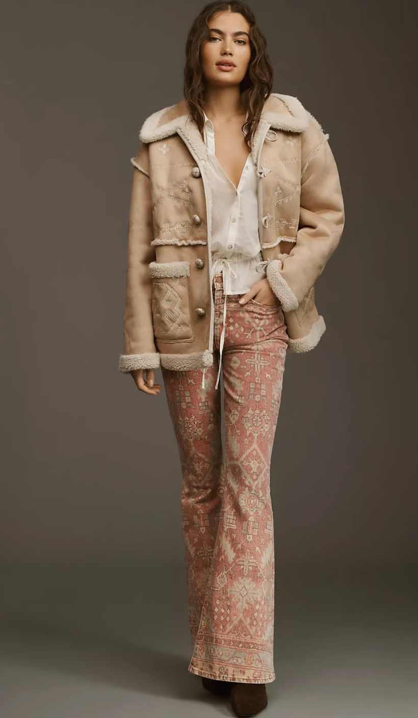 Mother The Toasty Faux Suede Jacket size L