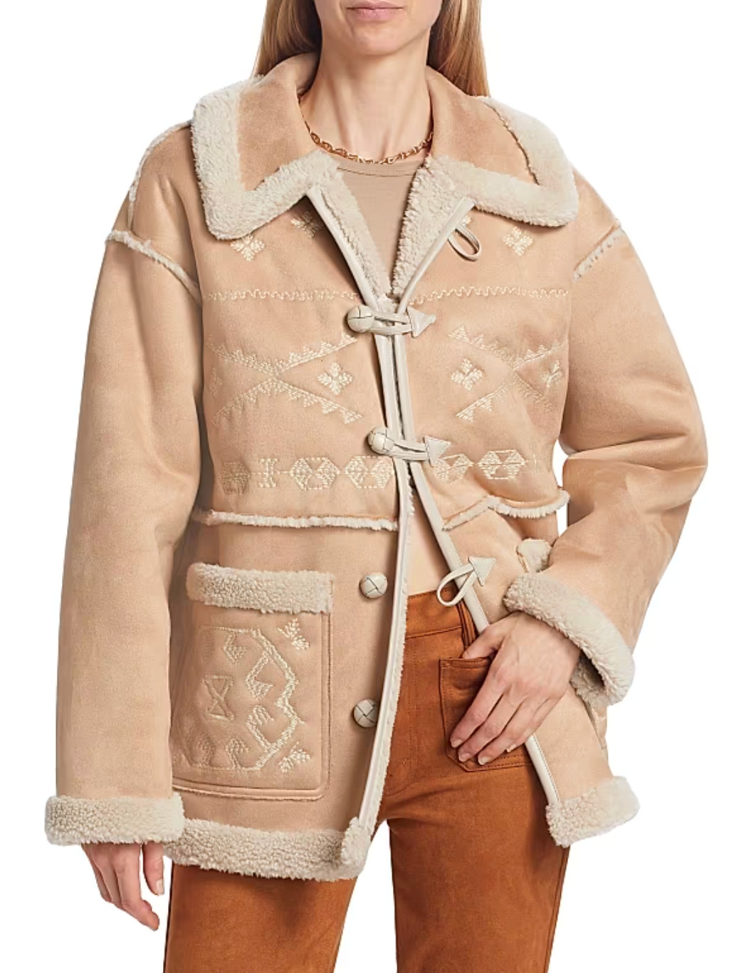 Mother The Toasty Faux Suede Jacket size L