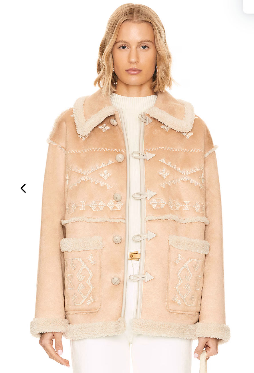 Mother The Toasty Faux Suede Jacket size L