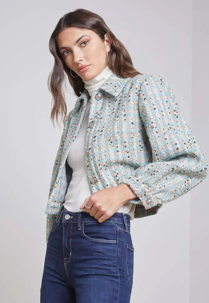 L'Agence Bridges Tweed Jacket size 10
