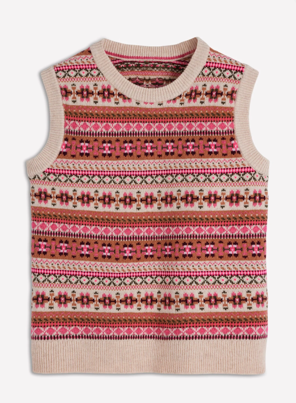 Boden Edie Fair Isle Tank size L