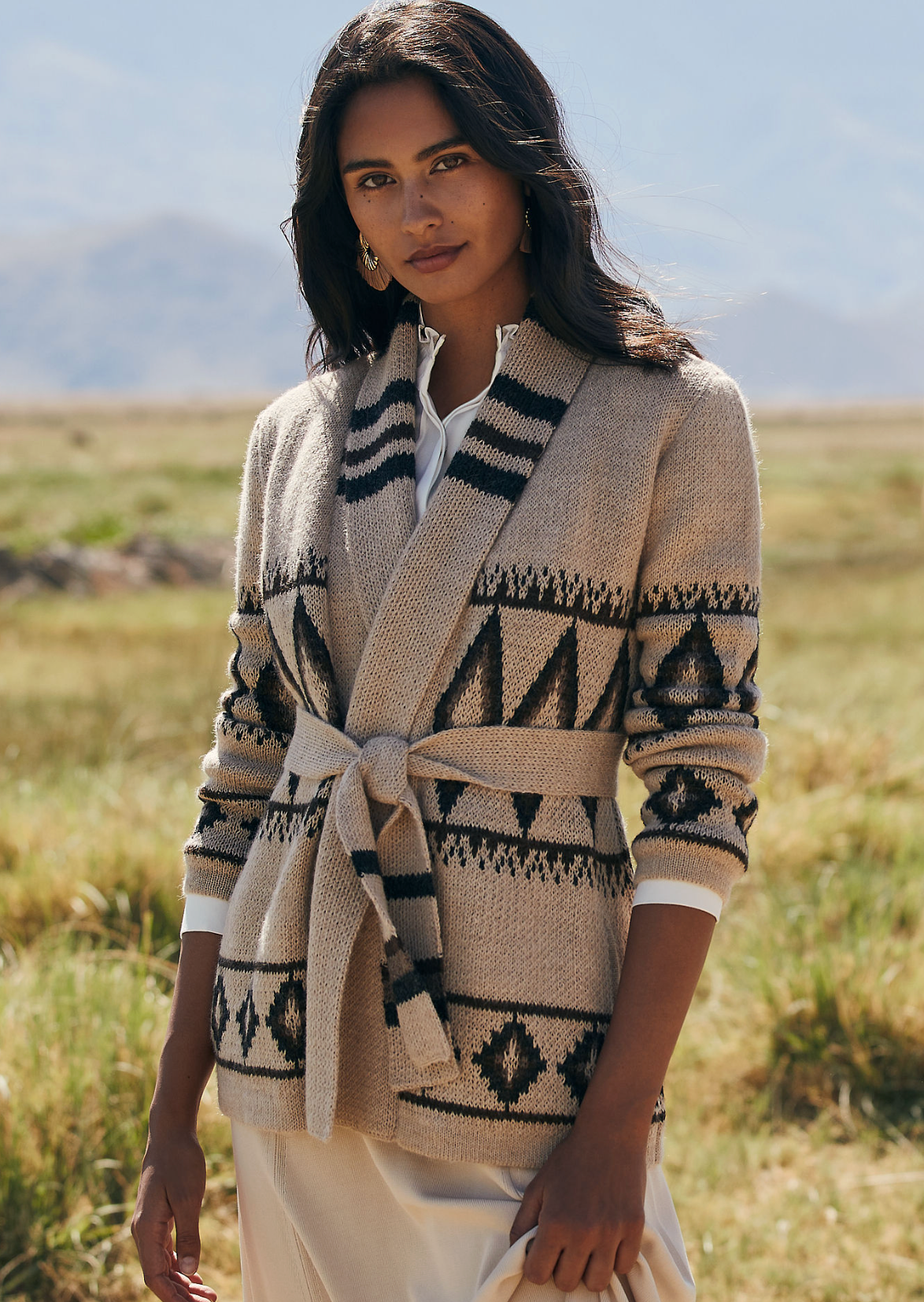 Overland Sylvia Alpaca Wool Cardigan size XS