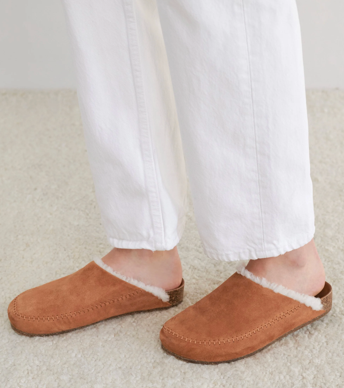 Jenni Kayne Shearling Lined Moc Clogs size 37