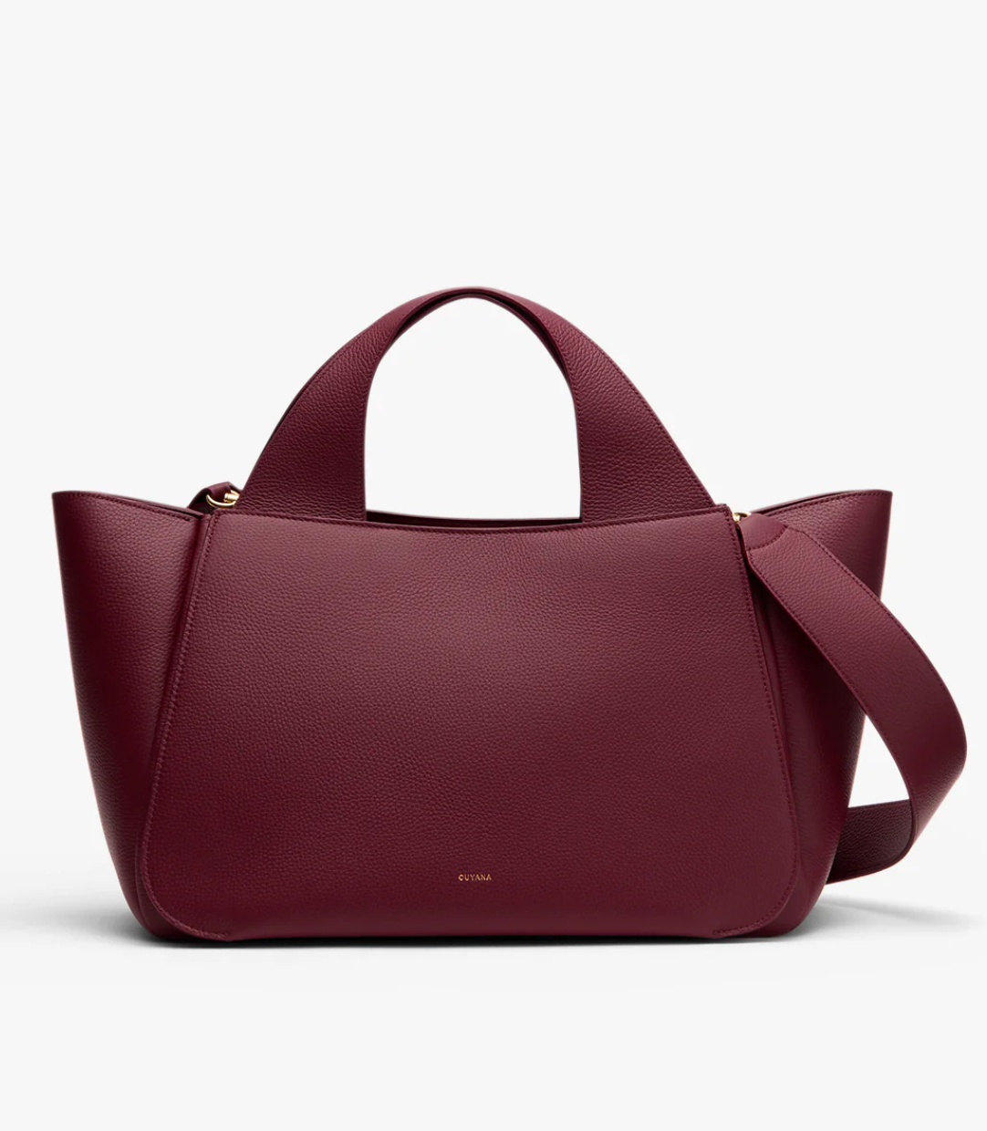 Cuyana Mila Satchel in Burgundy