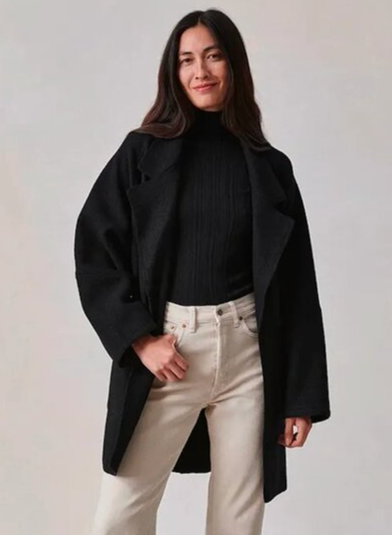 Buck Mason Felted Wool Blanket Coat size S
