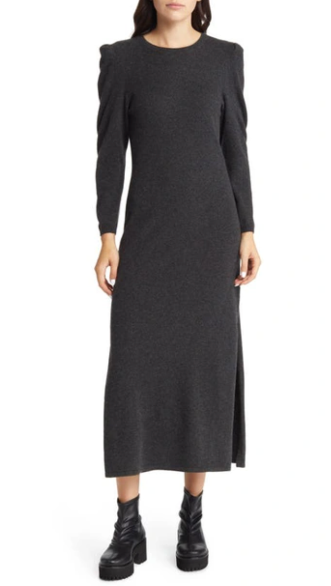 Frame Puff Sleeve Cashmere Dress size XS