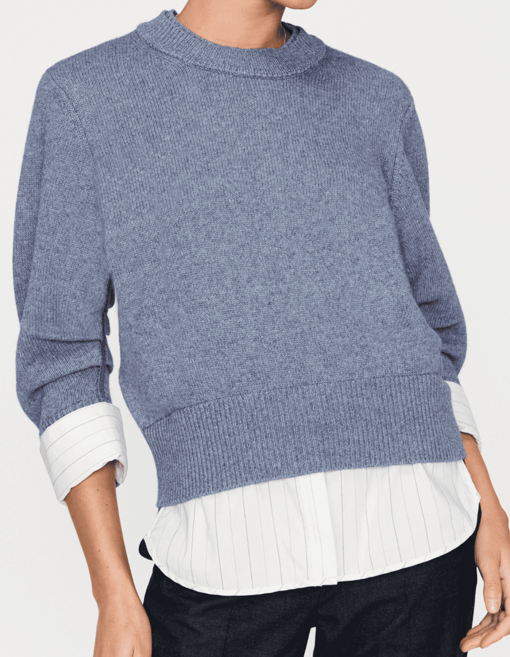 Brochu Walker Raya Ruched Crew Looker Sweater size M