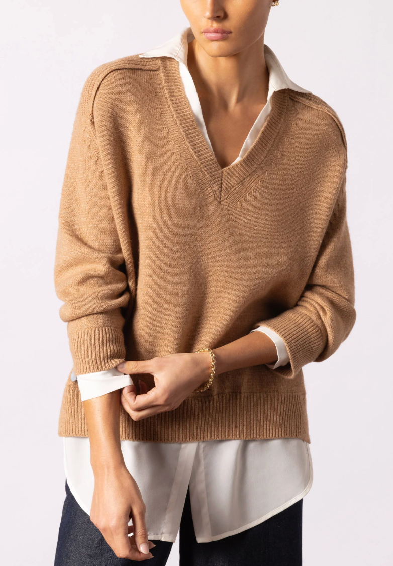 Brochu Walker Layered Pullover Sweater size S