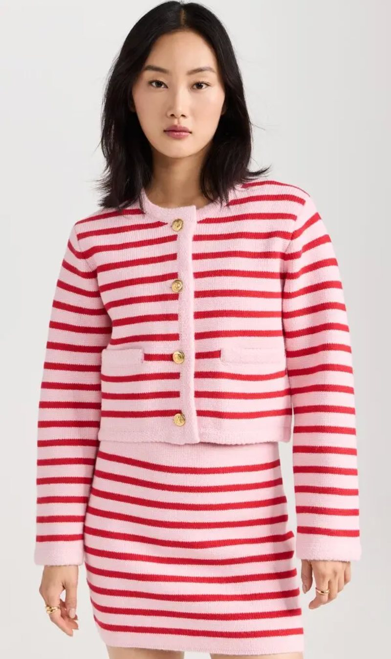 English Factory Striped Cardigan size S